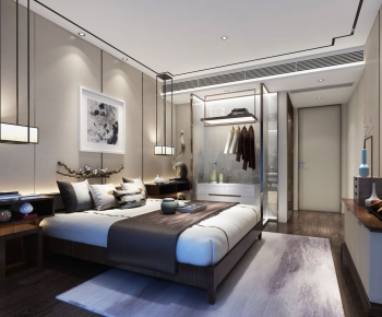 New Chinese Style Bedroom-ID:402952126