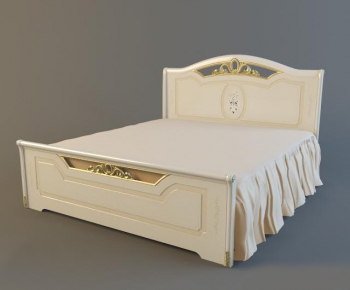 European Style Double Bed-ID:987034637