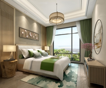 New Chinese Style Bedroom-ID:115968364