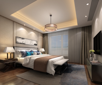 New Chinese Style Bedroom-ID:784181249