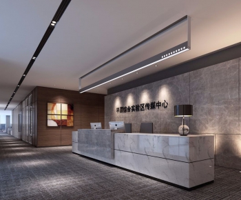 Modern Office Reception Desk-ID:117955345