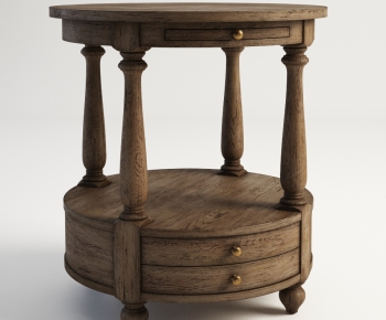 American Style Country Style Side Table/corner Table-ID:268214777