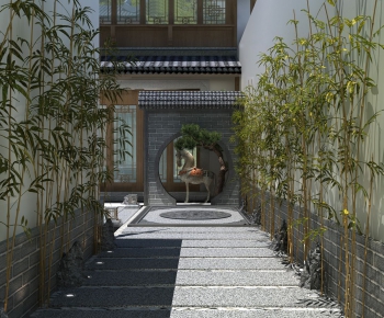 New Chinese Style Courtyard/landscape-ID:355689373