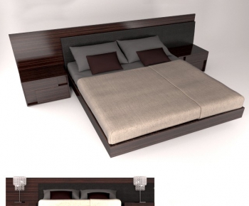 Modern Double Bed-ID:588455387