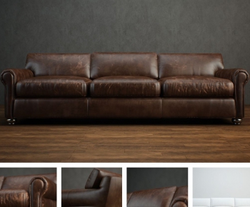 Modern American Style Three-seat Sofa-ID:866701768