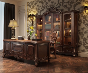 European Style French Style Study Space-ID:793843595