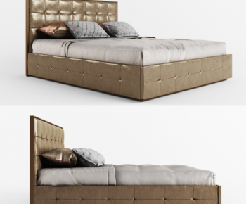 Modern Double Bed-ID:933938798