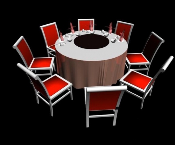 Modern Dining Table And Chairs-ID:412578391