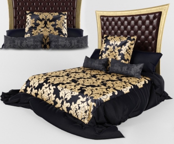 European Style Double Bed-ID:117514651