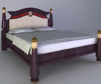 European Style Double Bed-ID:781629986