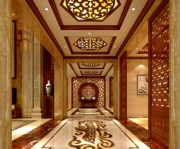 Chinese Style Hallway-ID:866045626