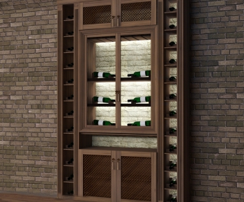 European Style Wine Cabinet-ID:103638238