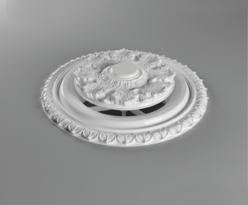 European Style Plaster Carved Top Plate-ID:494835853