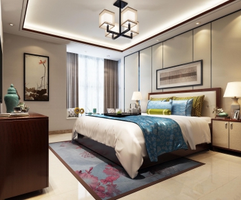 New Chinese Style Bedroom-ID:249226634