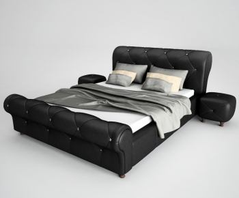 Modern Double Bed-ID:824565326