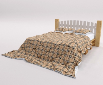 Modern Double Bed-ID:738115153