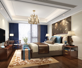 New Chinese Style Bedroom-ID:580942515