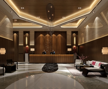 New Chinese Style Lobby Hall-ID:245509827