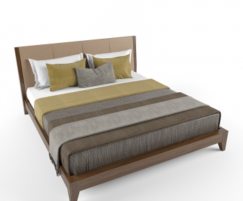 Modern Double Bed-ID:590924133