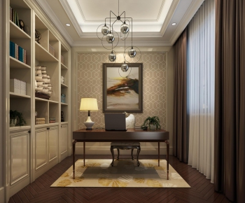 Simple European Style Study Space-ID:776249938