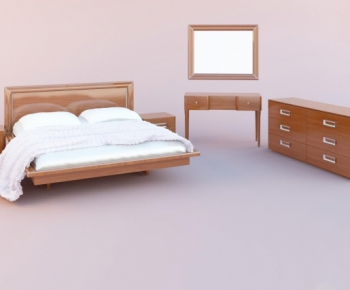 Modern Double Bed-ID:308219493