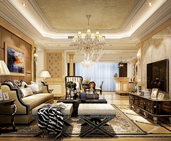 European Style A Living Room-ID:640081677