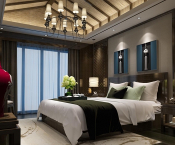 New Chinese Style Bedroom-ID:847281513