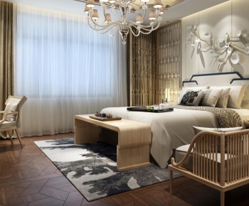 New Chinese Style Bedroom-ID:605951818