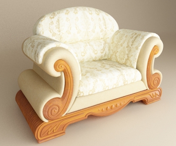 European Style Single Sofa-ID:573987413
