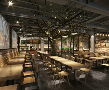 Industrial Style Nordic Style Cafe-ID:594959431