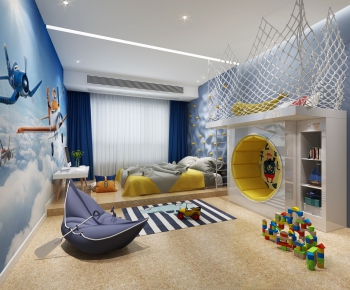 Mediterranean Style Children's Room-ID:919772366