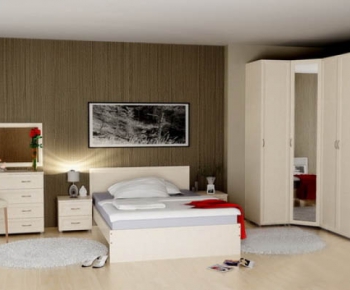 Modern Double Bed-ID:546903164