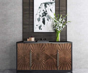 New Chinese Style Side Cabinet/Entrance Cabinet-ID:535928318