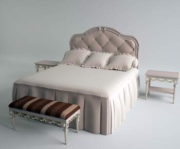Simple European Style Double Bed-ID:976466798