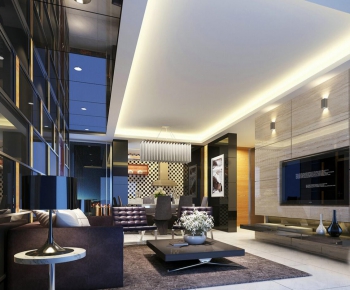 Modern A Living Room-ID:411288367