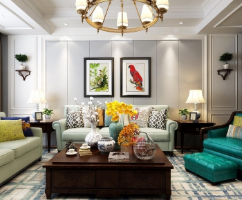 American Style A Living Room-ID:853682412