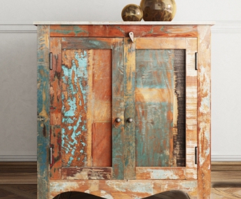 Industrial Style Side Cabinet/Entrance Cabinet-ID:466303788
