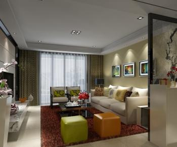 Modern A Living Room-ID:209974893