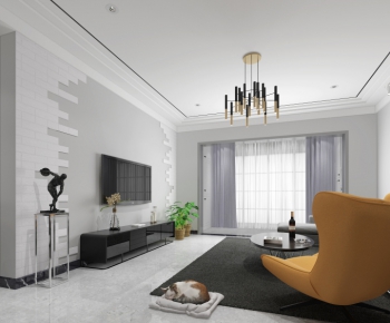 Modern A Living Room-ID:962041627