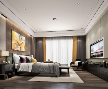 New Chinese Style Bedroom-ID:829388422