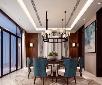 Modern New Chinese Style Dining Room-ID:166607767