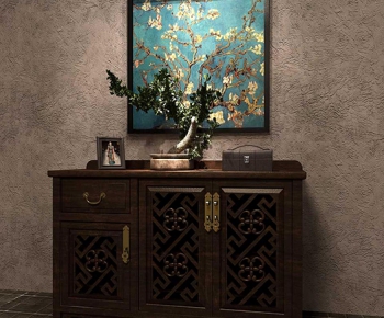 New Chinese Style Side Cabinet/Entrance Cabinet-ID:898815699