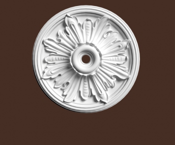 European Style Plaster Carved Top Plate-ID:665395275