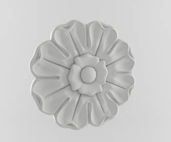 European Style Plaster Carved Top Plate-ID:936837295