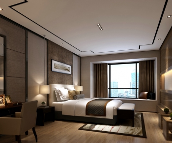 New Chinese Style Bedroom-ID:474084223