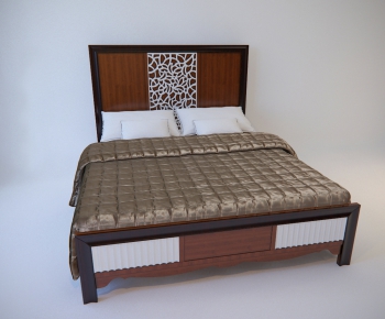 Modern Double Bed-ID:637822319