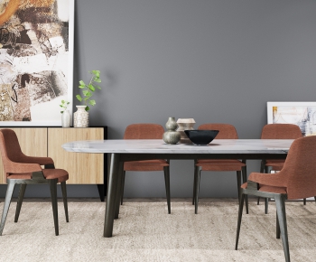 Nordic Style Dining Table And Chairs-ID:817079928