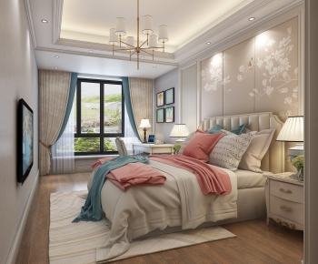 Simple European Style Bedroom-ID:145985923