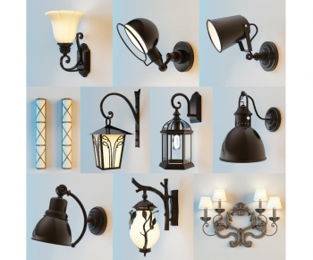 American Style Industrial Style Wall Lamp-ID:591586732