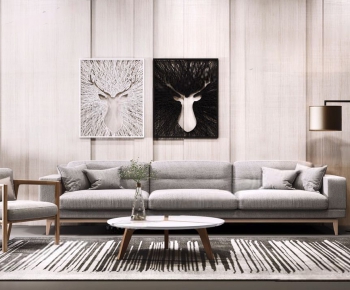 Modern Nordic Style Sofa Combination-ID:833043683
